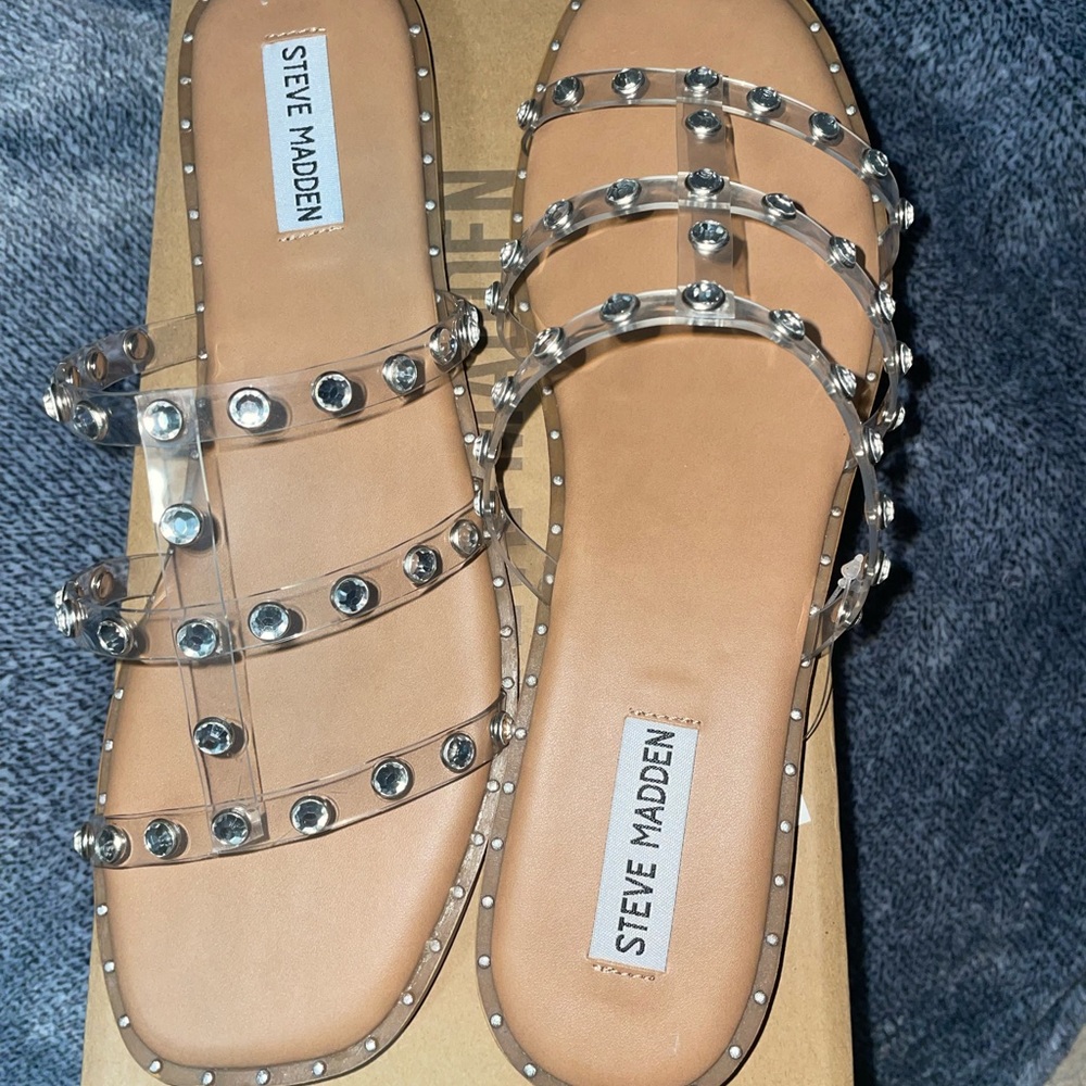 Steve Madden Lyna Clear Sandals